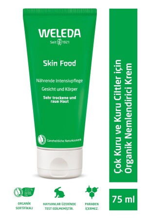 Skin Food Feuchtigkeitsspendende und nährende Bio-Pflegecreme 75 ml – für sehr trockene und trockene Haut 123GREEN - 1