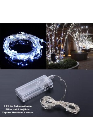 Sl-1036 – 3 Meter weiße Feen-LED-Dekorationsleuchte, weiße dekorative Lampe, Weihnachtskiefer, Zuhause dekoriert - 6