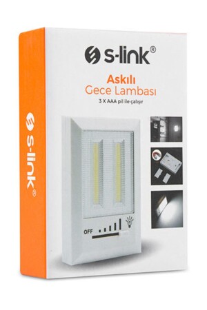 SL-8700 Kademe Ayarlı Led 3*AAA Pilli Gece Lambası - 6