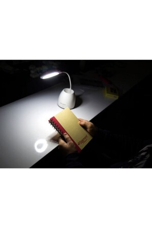 Sl-8715 Weiß 14 LEDs wiederaufladbare 1200 mAh tragbare Tischlampe 32268 - 6