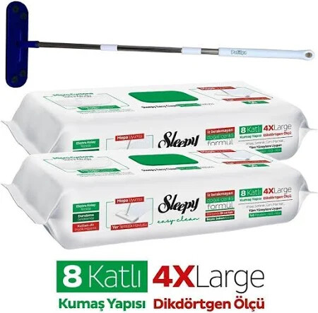 SLEEPY BODENREINIGUNGSTUCH GRÜN ACTIE X 2-TEILIGES VORTEILSPACK - Halal