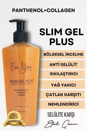 Slim Gel Plus Kollagen-Gel – Straffend – Dehnungsstreifen-Pflege – Anti-Cellulite-Gel - 1