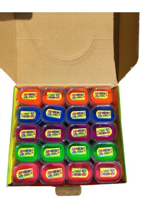 Slime Play Gel 60 Stück Mini Neon Color (35GR) – Hochwertiger, nicht klebender Slime nsslim - 2