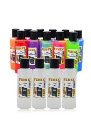 Slime Slime Making Set Ready Play Gel Liquid 12 Stück - 1