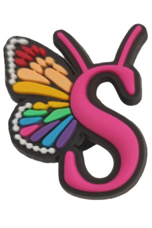 Slipper Charm Schmetterling S Buchstabe/Schmetterling S Buchstaben Jibbitz /Schmetterling Charm /Slipper Accessoire - 1