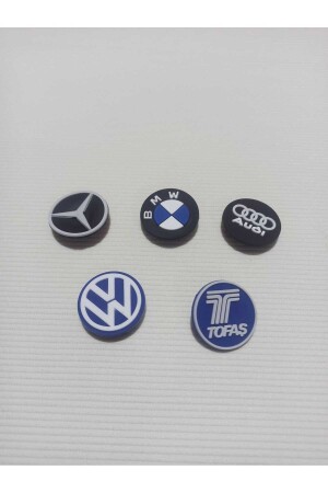 Slipper Ornament Jibbitz Mercedes BMW Volkswagen Tofaş Set - 1