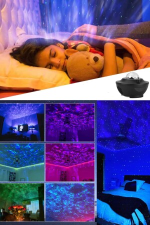 Smart App Fernbedienung Musik Stern Projektor Licht Geschenk Home Dekoration Galaxy Licht Disco Lampe re43c - 3