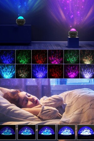 Smart App Fernbedienung Musik Stern Projektor Licht Geschenk Home Dekoration Galaxy Licht Disco Lampe re43c - 6