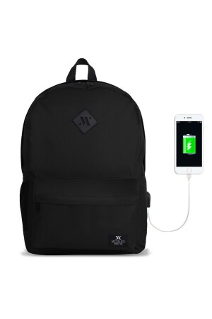 Smart Bag Specta Usb Şarj Girişli Akıllı Laptop Sırt Çantası Siyah MV8664 - 3