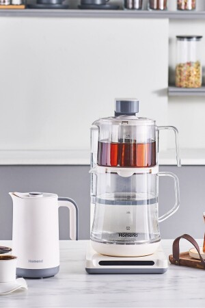 Smart Royaltea Plus 2 in 1 automatische Tee- und türkische Kaffeemaschine, weiß - 1