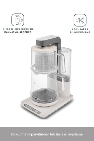 Smart Royaltea Plus 2 in 1 automatische Tee- und türkische Kaffeemaschine, weiß - 6