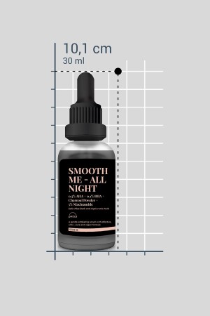 SMOOTH ME ALL NIGHT – Glättendes und revitalisierendes Serum für fettige Haut mit Aktivkohle (30 ml) - 6