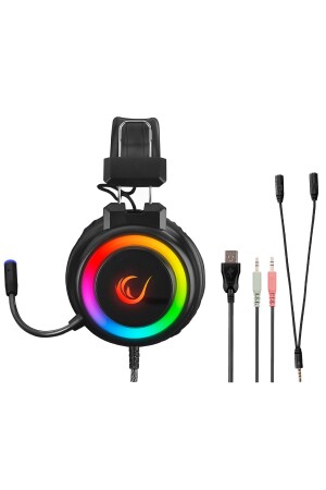 Sn-r10 Alquist Schwarzes 3,5-mm-RGB-Gaming-Headset mit Mikrofon 153195 - 7