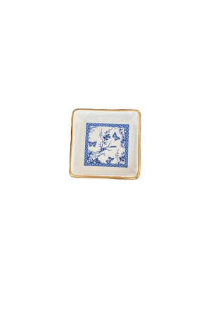 Snackschale aus Steinzeug 10 cm 4 Stück Blueblanc S-Plate-SQUARE-10-BLUEBLANC - 4