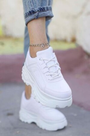Sneakers mit Fairy-Sohle aus weißem Leder - 5