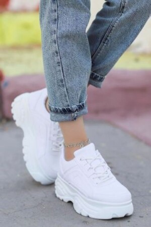Sneakers mit Fairy-Sohle aus weißem Leder - 7
