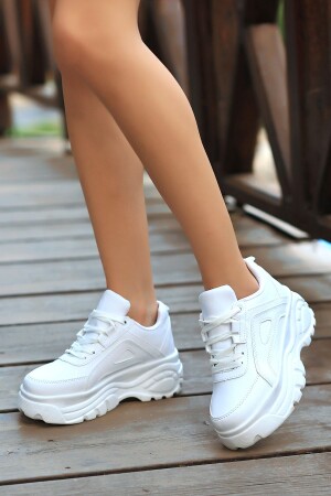 Sneakers mit Fairy-Sohle aus weißem Leder - 1