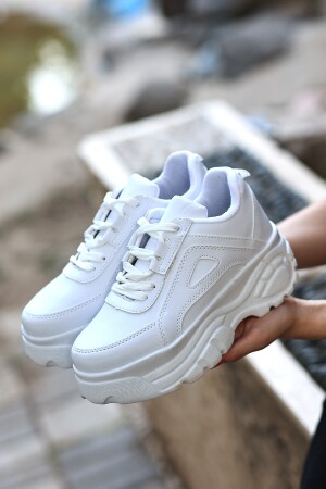 Sneakers mit Fairy-Sohle aus weißem Leder - 2