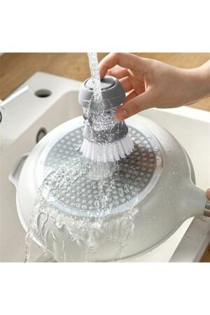 Soap Dispenser Kitchen Brush Sıvı Deterjan Hazneli Bulaşık Fırçası Ve Stand SDKB-G-1 - 2