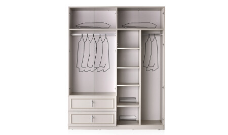 Sofia 4-türiger Kleiderschrank - 3