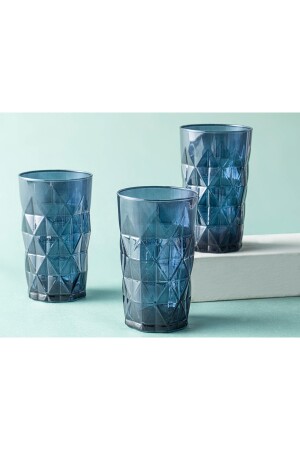 Sofia Glass 3-teiliges Softdrinkglas 460 ml Dunkelblau 10038132 - 4