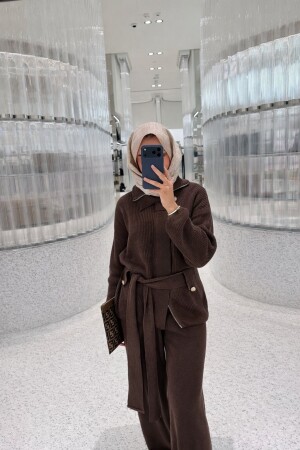 Soft Knit Takım - Acı Kahve - Nuuwears