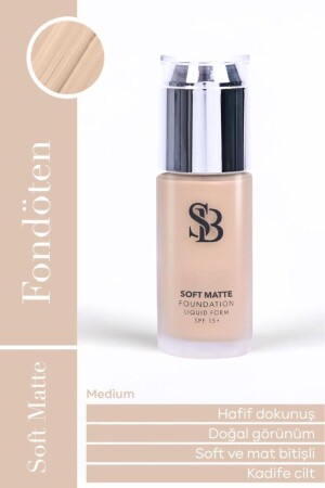 Soft Matte Spf15 Fondöten Medium 40 ml - 2