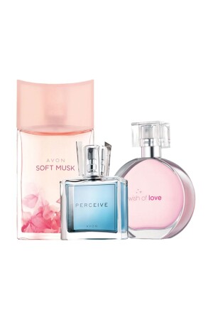 Soft Musk & Wish of Love & Perceive Üçlü Kadın Parfüm Seti MPACK1015 - 1