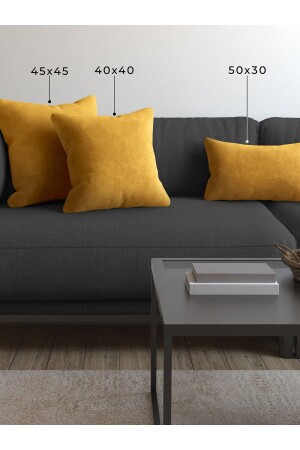 Soft Series Bal Peteği Sarısı Kırlent- Yastık Kılıfı - Demor Home