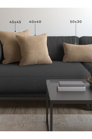 Soft Series Kum Beji Kırlent- Yastık Kılıfı - Demor Home