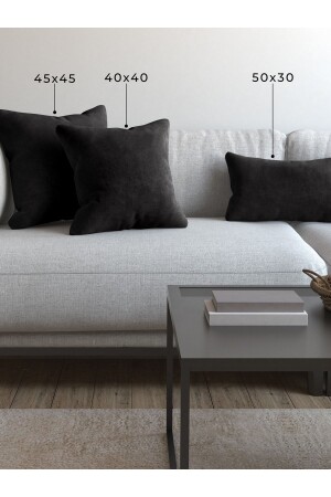 Soft Series Panter Siyahı Kırlent- Yastık Kılıfı - Demor Home