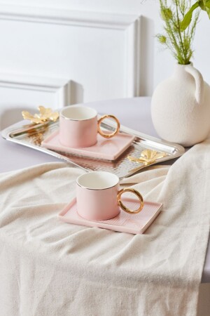 Soho Pink Kaffeetassen-Set für 2 Personen 80 ml 153. 03. 05. 0138-1 - Karaca