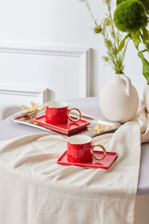 Soho Red Kaffeetassen-Set für 2 Personen 80 ml 153. 03. 05. 0138-1 - 1