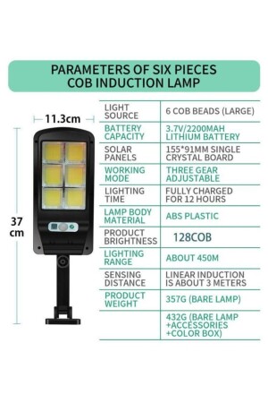 Solar Güneş Enerjili Led Bahçe Aydınlatması Su Geçirmez 96 Ledli 3 Modlu Solar Led TYC00194597231 - 8