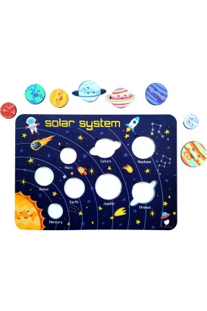 Solar Sistem Gezegenler Eğitici Bultak Yapboz Puzzle Oyuncak - 3