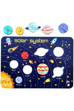 Solar Sistem Gezegenler Eğitici Bultak Yapboz Puzzle Oyuncak - 4