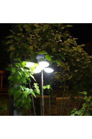 Solarbetriebenes 5-Flügel-Gartenzelt, Camping-Pavillon, LED-Beleuchtung, TOR56454645JK - 7