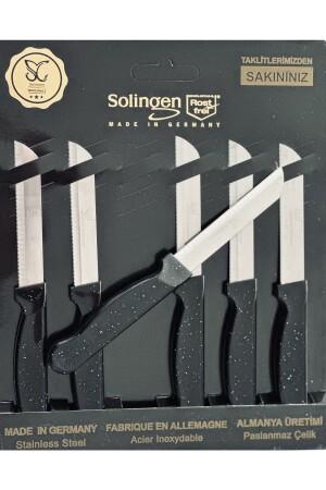 Solinger Obstmesser. Soligen-Vollklinge mit Wellenschliff - 4