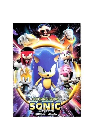 Sonic Boyama Kitabı Stickerlı (16 Sayfa) - 1