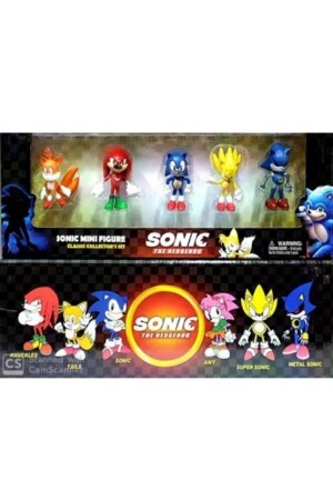 Sonic Oyuncak 5 Li Set Sonik Figürleri 1401 - 2