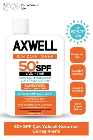 Sonnencreme, Anti-Makel-Sonnencreme, sehr hoher Schutzfaktor 50+, Lichtschutzfaktor 100 ml, SUN004 - 2