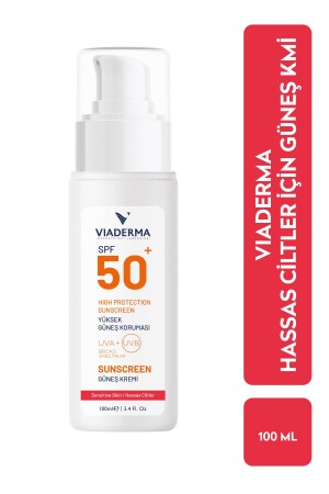 Sonnencreme für Gesicht und Körper mit LSF+50 und hohem Schutz für empfindliche, trockene und gerötete Haut, 100 ml TYCK669G2N168666059116190 - 1