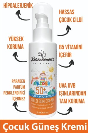 Sonnencreme für Kinder, 50 ml, hoher Schutz gegen Hautunreinheiten 98 - 1