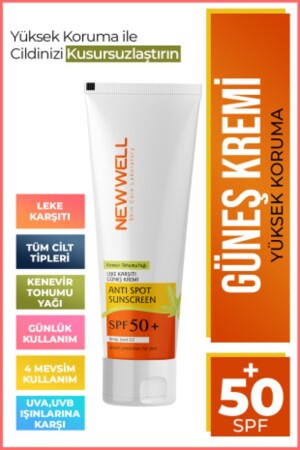 Sonnencreme mit hohem Schutzfaktor 50+ (50 ml) - 1