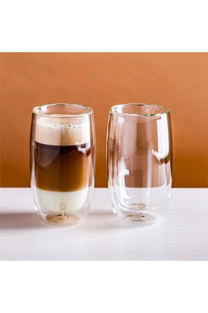 Sorrento Çift Camlı 2'li Latte Macchiato Bardak Seti 350ml 39500-078-0 - 4