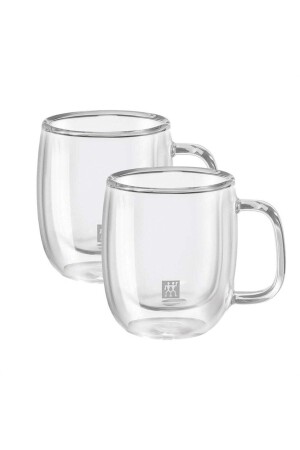 Sorrento Doppelglas-Set mit 2 Espressogläsern mit Griffen, 80 ml, 39500-110-0 - Zwilling