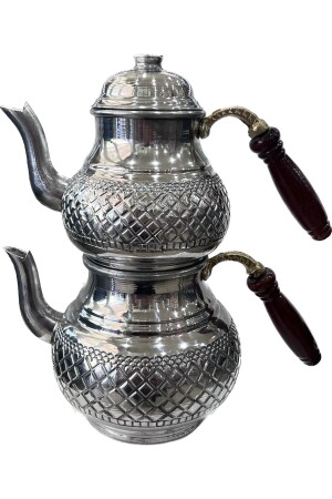 مظهر المنس النحاس المعدني الالومينيوم الشاي بوت الالومينيوم - Söylemez Yöresel