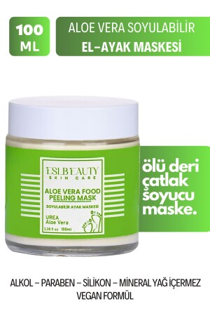 Soyulabilir Ayak Maskesi Peeling Etkili Ölü Deri Ve Çatlaklar İçin Aloe Vera Özlü 100ml - 2