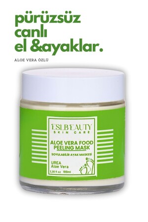 Soyulabilir Ayak Maskesi Peeling Etkili Ölü Deri Ve Çatlaklar İçin Aloe Vera Özlü 100ml - 8