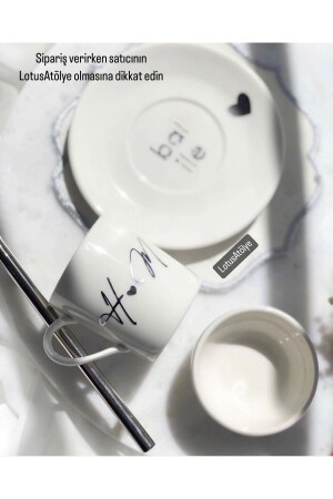 كوب قهوة من الذهب والفضة الشخصية من العريس - İpek Porselen